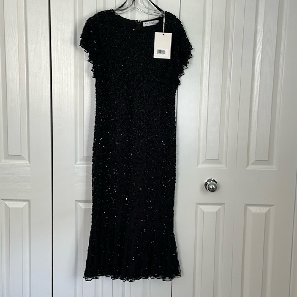 Mac Duggal - Black Embellished Cocktail Dress NWT